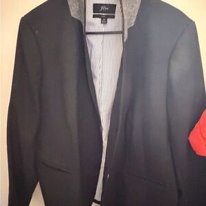 J.Crew parke Black Blazer with Striped Lining